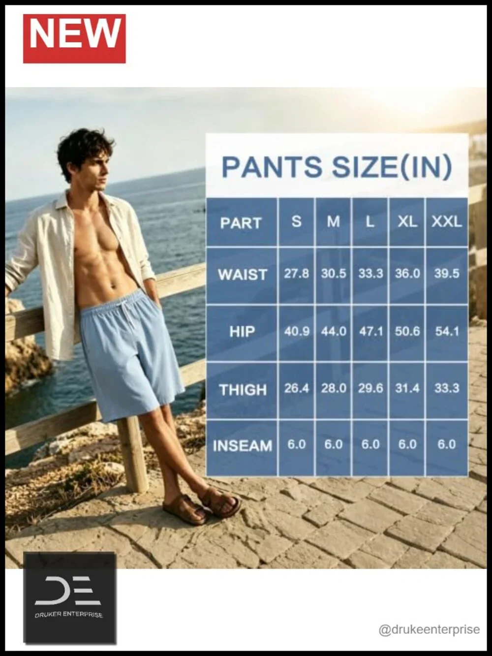 Men's Swim Trunks 2 in 1 Board Shorts with Compression Liner Quick Dry